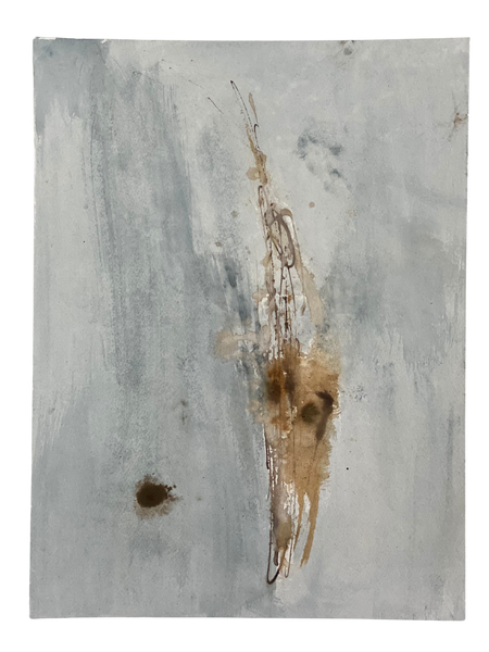 Blue & Umber Abstract